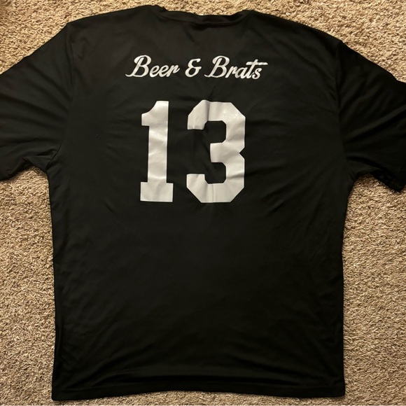 NWOT SportsTek Men 2XL black t-shirt Athletic shirt Representing a team No flaws - Picture 8 of 10